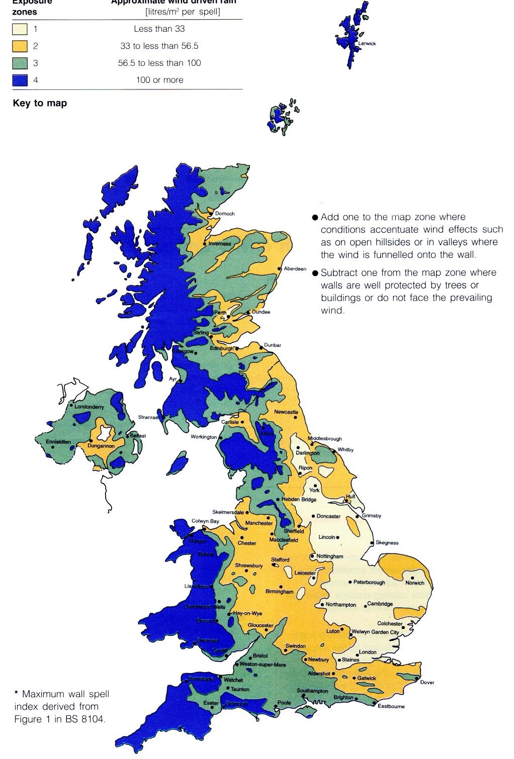 Appendix 1.  Exposure zones (see convention 9.10)